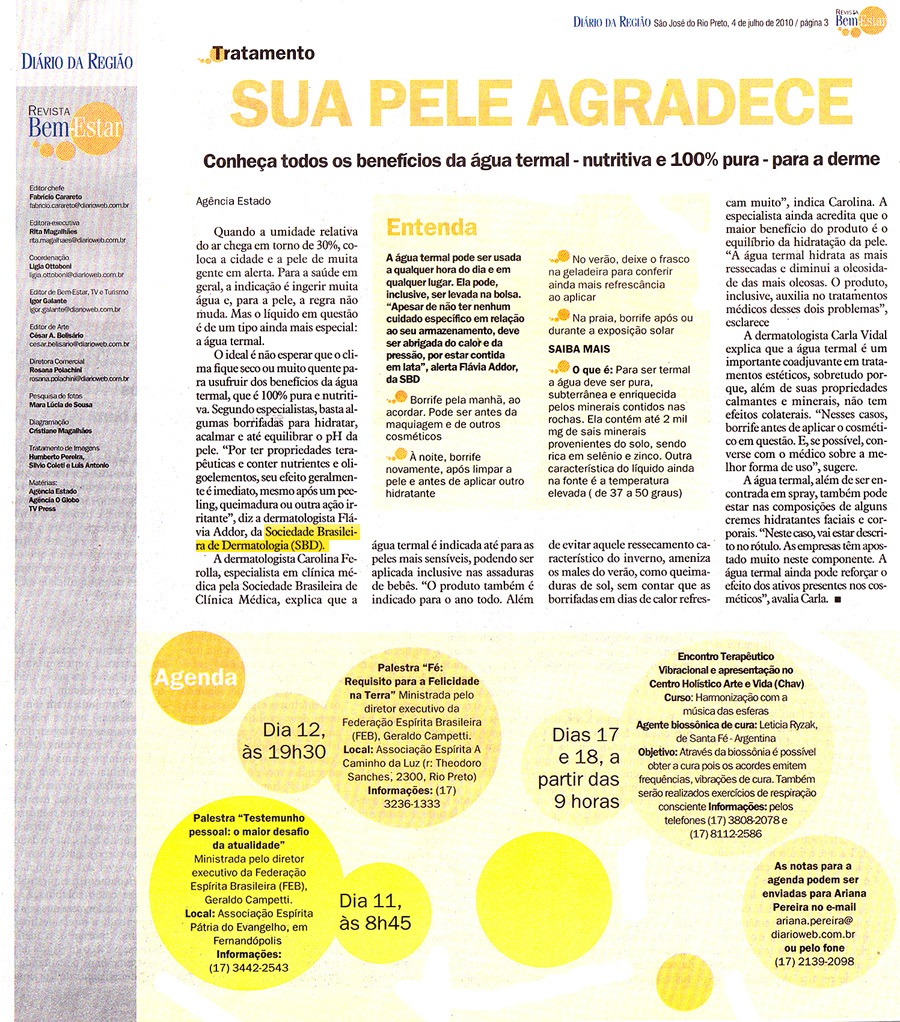 Sua pele agradece