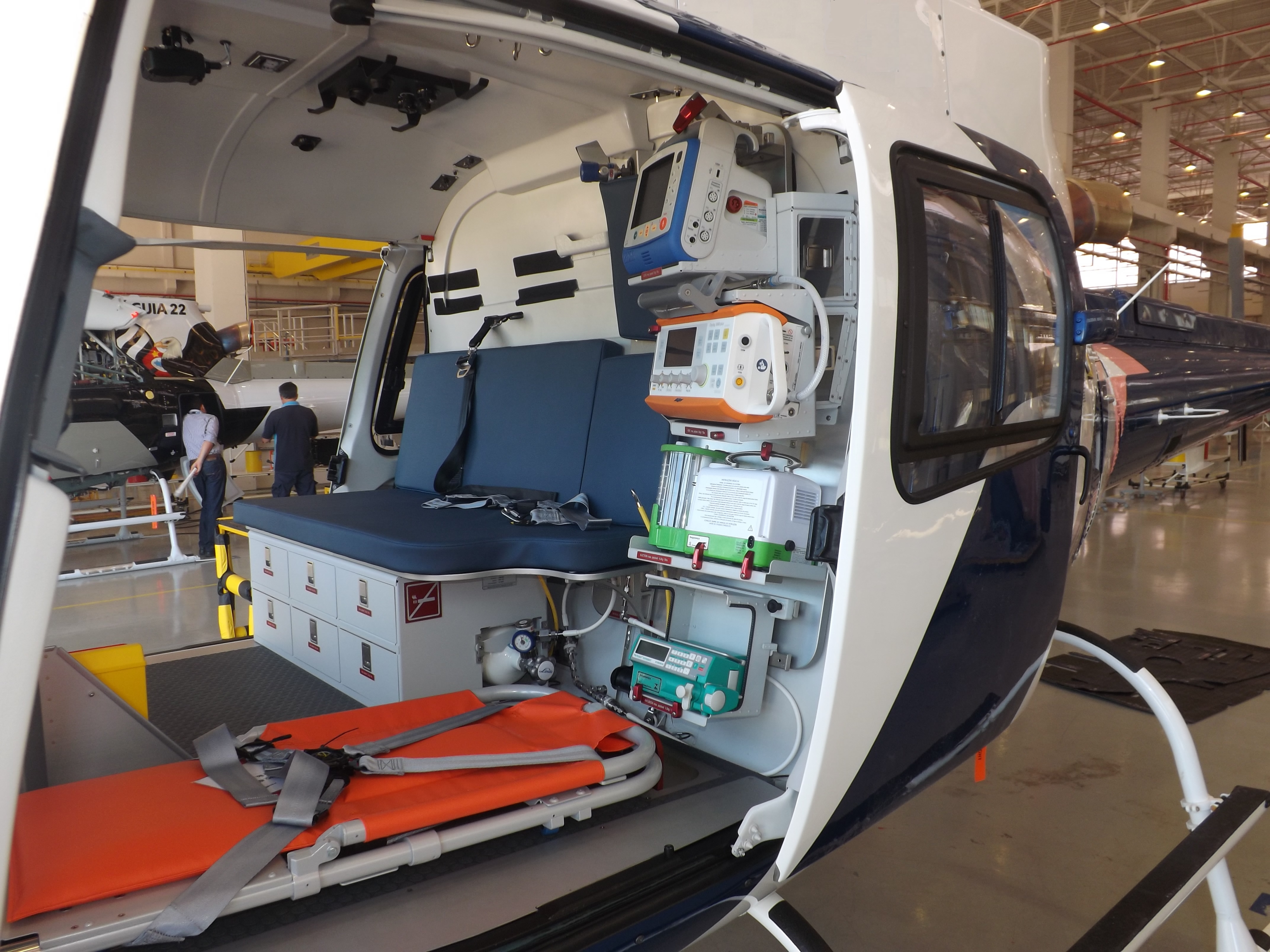 Helibras finaliza novo kit aeromédico para Esquilo