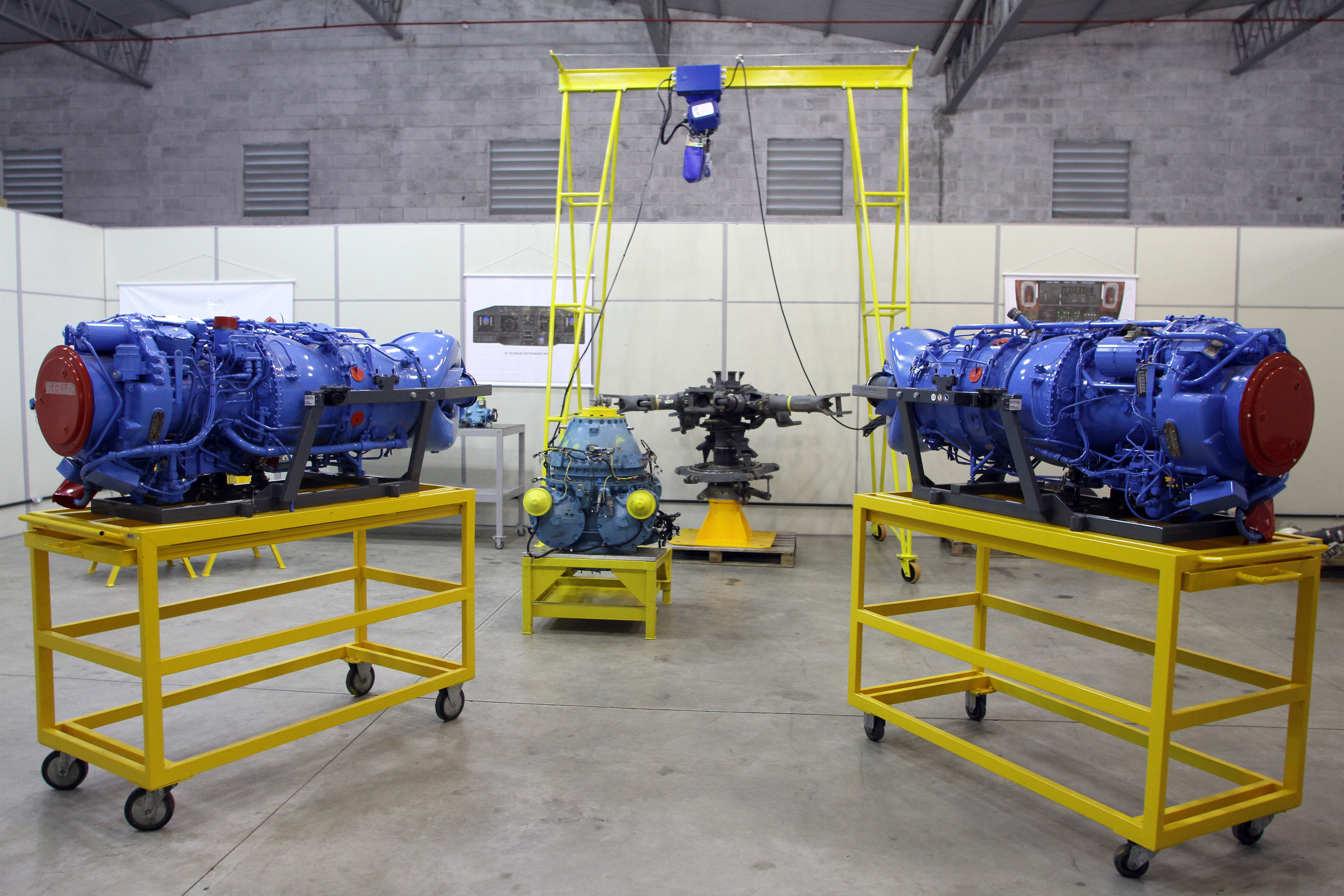 Centro de Treinamento da Helibras utiliza conjuntos mecânicos reais para instrução do EC225 e EC725