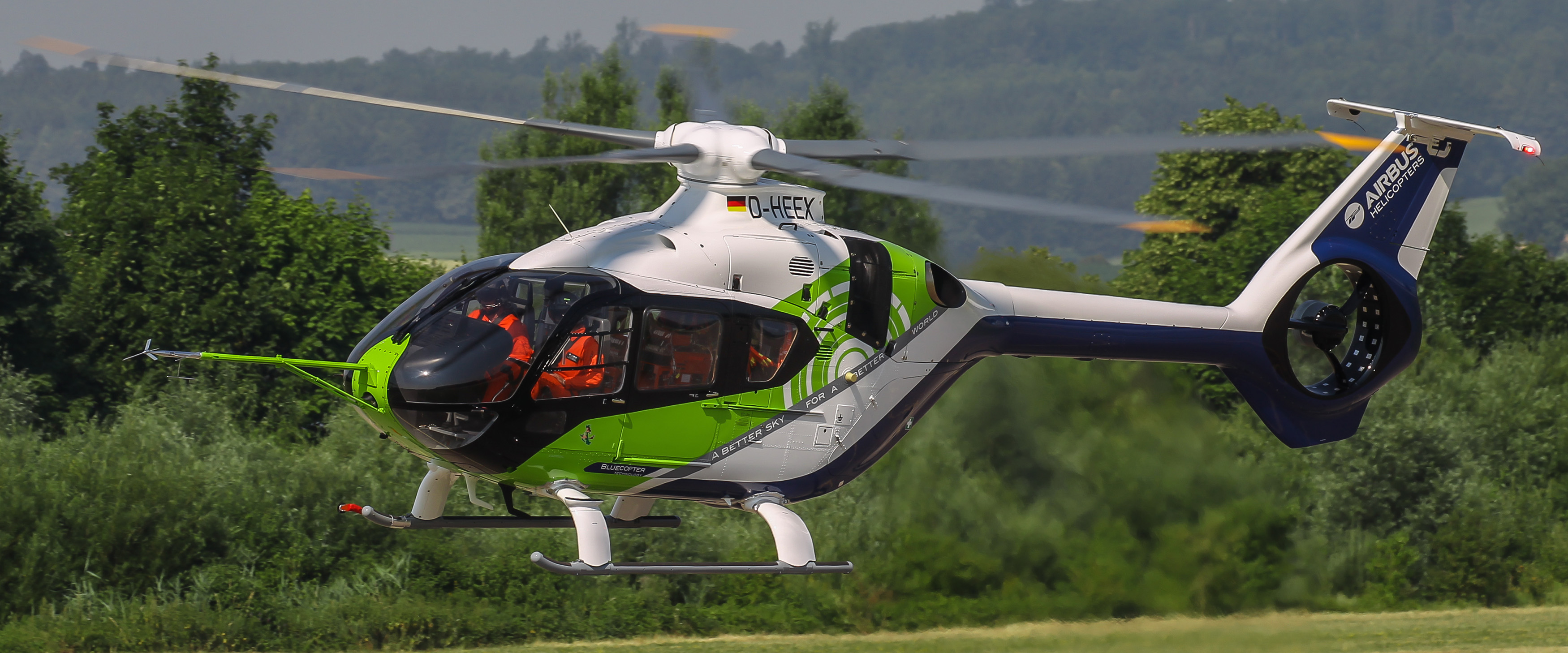 Tecnologias do futuro ecologicamente corretas e eficientes são testadas no demonstrador Bluecopter, da Airbus Helicopters