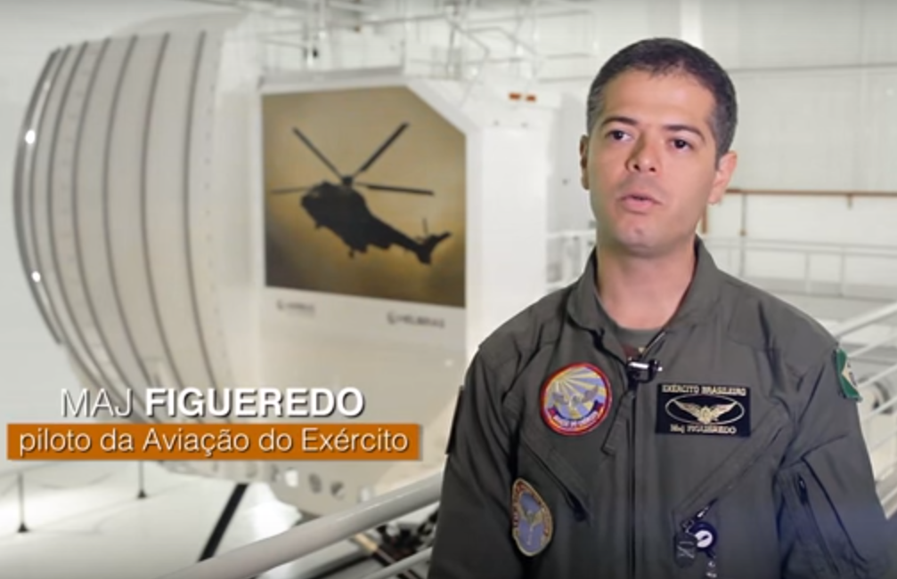 Pilotos do Exército são os primeiros a realizar treinamento no simulador do H225M