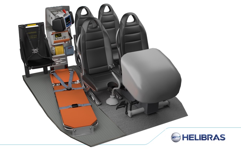 Helibras apresenta nova opção de helicóptero aeromédico 