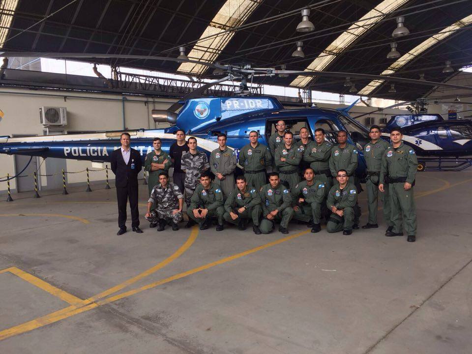 Helibras realiza treinamento para o Grupamento Aeromóvel do RJ para Olimpíadas