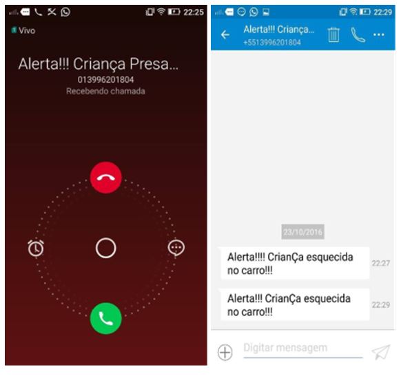Sistema alerta sobre esquecimento de crianças no banco traseiro de veículos