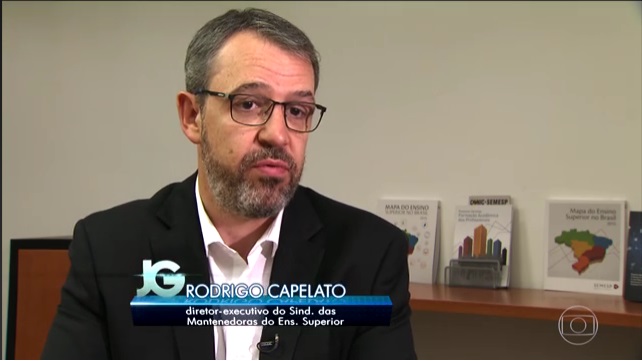 Semesp fala a jornais da Rede Globo sobre a inadimplência no Fies