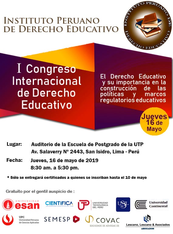 Especialista brasileiro participa do 1º Congresso Internacional de Direito Educacional