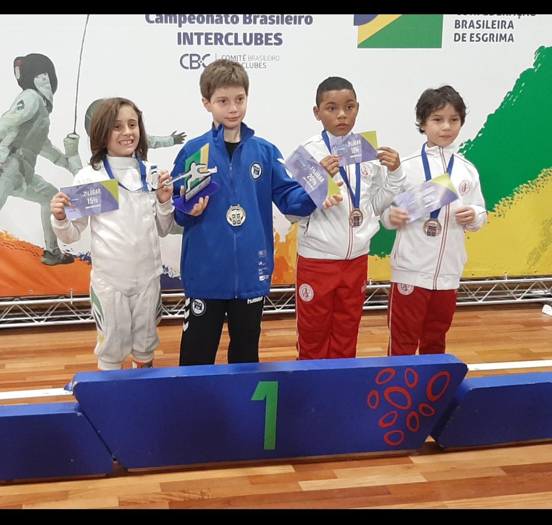 Aluno do Touché é vice no Campeonato Brasileiro de Esgrima Infantil