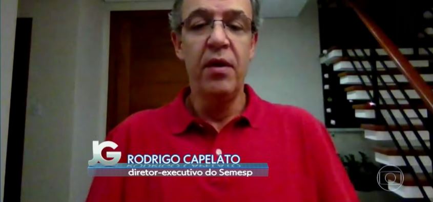 Semesp comenta no Jornal da Globo a substituição de aulas práticas por EAD