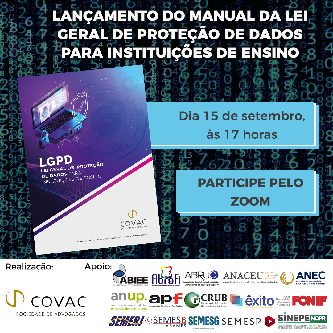 Covac lança manual da LGPD para instituições de ensino