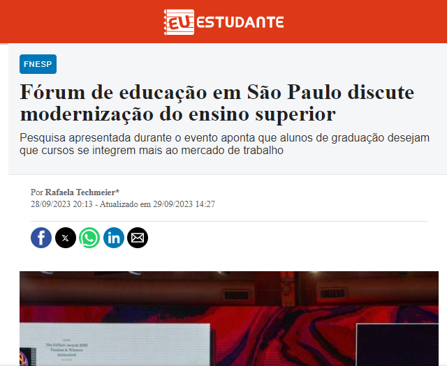 Correio Braziliense publica matéria sobre pesquisa do Semesp lançada no 25º FNESP